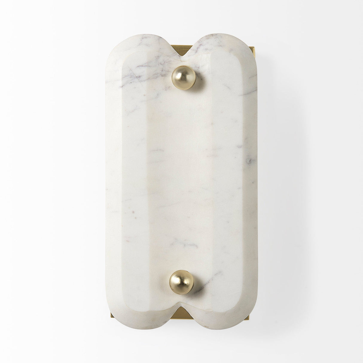 Stein Gold W/ White Marble Shade Wall Sconce by Mercana at Eve Furniture