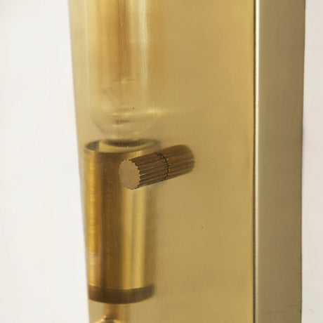 Stein Gold W/ White Marble Shade Wall Sconce by Mercana at Eve Furniture