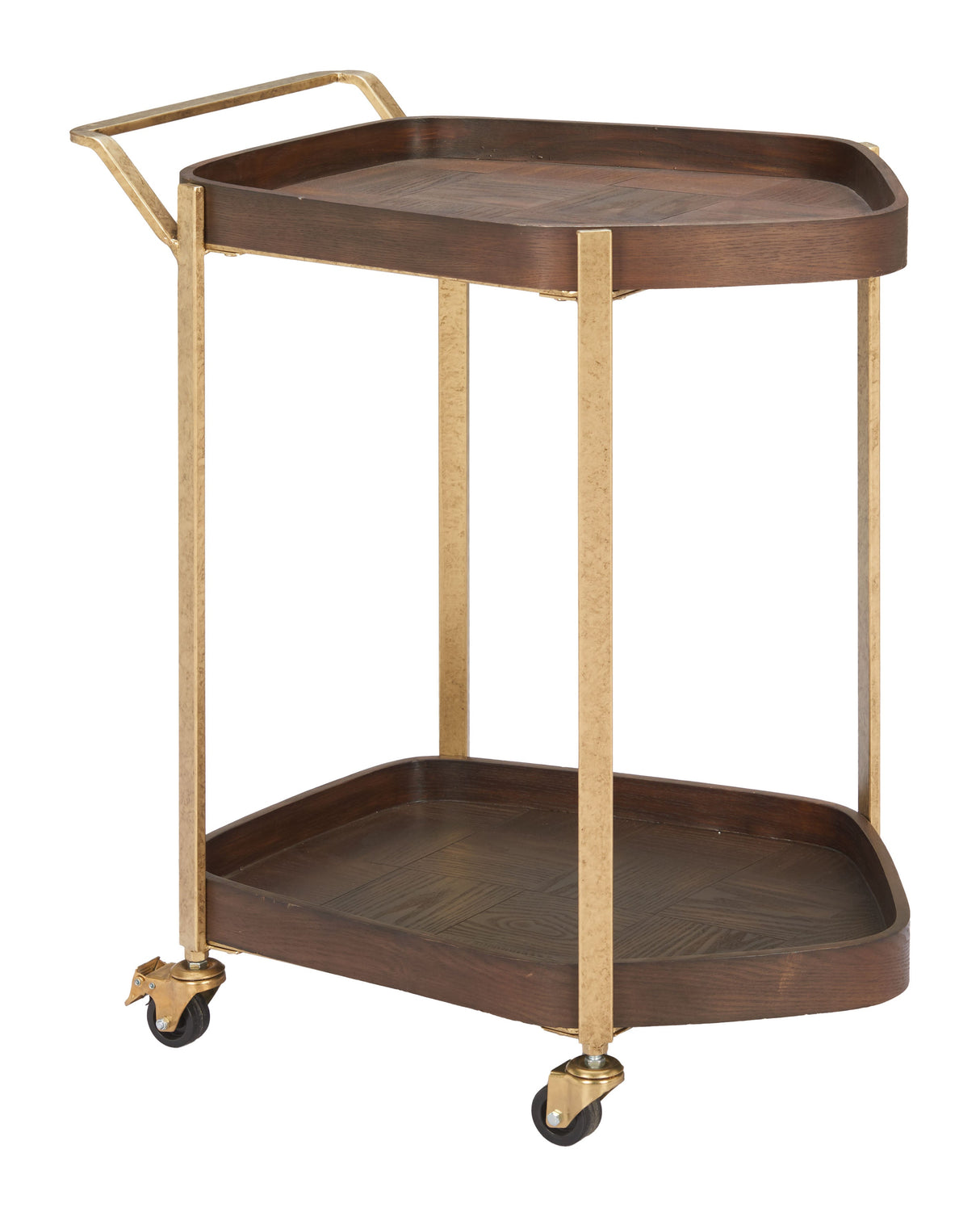 Stela Walnut Bar Cart by Zuomod at Eve Furniture