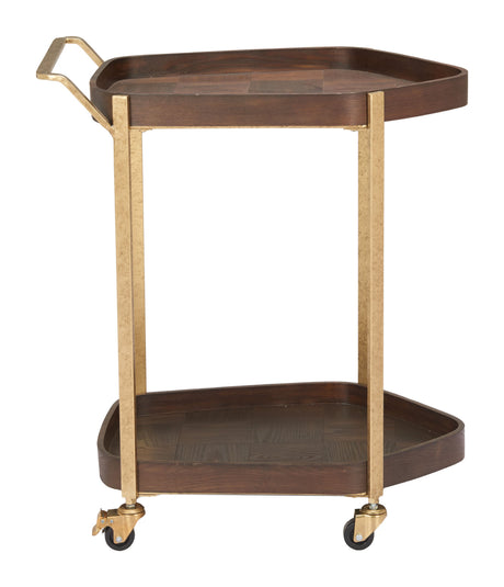 Stela Walnut Bar Cart by Zuomod at Eve Furniture