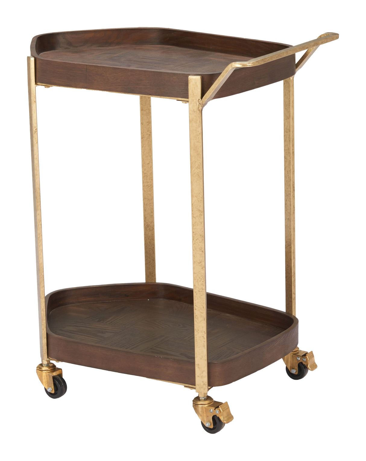 Stela Walnut Bar Cart by Zuomod at Eve Furniture