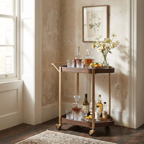 Stela Walnut Bar Cart by Zuomod at Eve Furniture