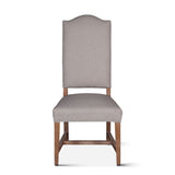 Stella 21" Camelback Dining Chair in Natural Linen with Oak Legs, Set of 2 by Home Trends & Design at Eve Furniture