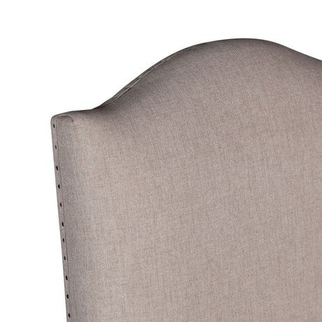 Stella 21" Camelback Dining Chair in Natural Linen with Oak Legs, Set of 2 by Home Trends & Design at Eve Furniture