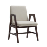 Stella Dining Armchair in Champagne by Manhattan Comfort at Eve Furniture