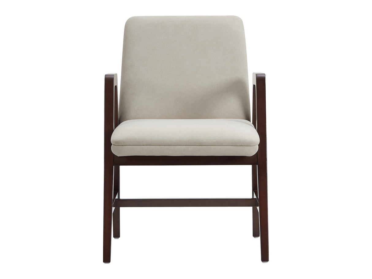 Stella Dining Armchair in Champagne by Manhattan Comfort at Eve Furniture