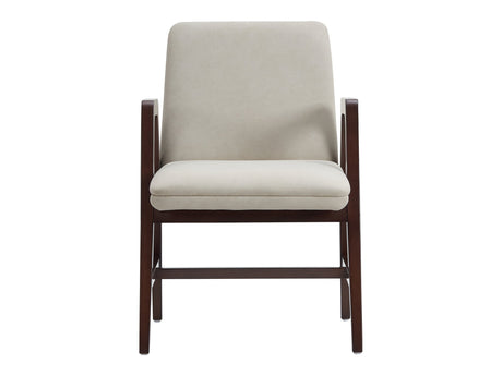 Stella Dining Armchair in Champagne by Manhattan Comfort at Eve Furniture