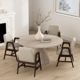 Stella Dining Armchair in Champagne (set of 4) by Manhattan Comfort at Eve Furniture