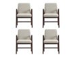 Stella Dining Armchair in Champagne (set of 4) by Manhattan Comfort at Eve Furniture