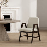 Stella Dining Armchair in Cream by Manhattan Comfort at Eve Furniture