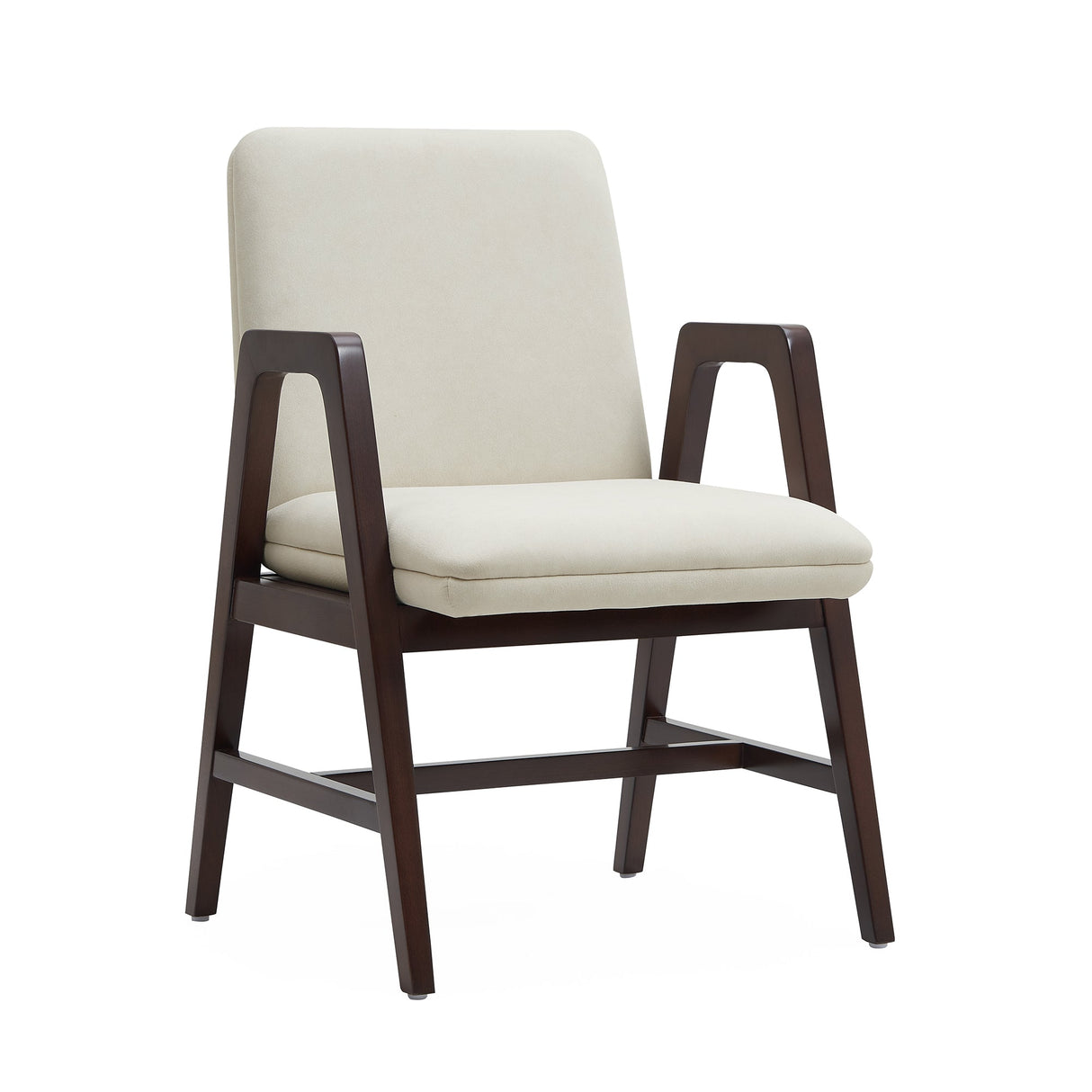 Stella Dining Armchair in Cream by Manhattan Comfort at Eve Furniture