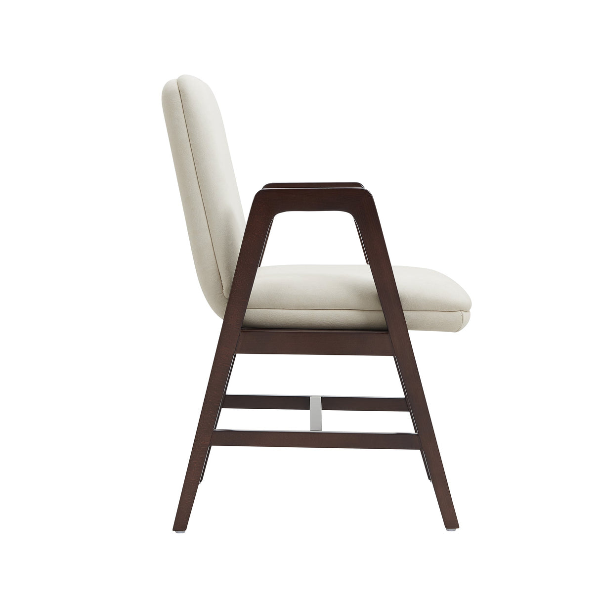 Stella Dining Armchair in Cream by Manhattan Comfort at Eve Furniture