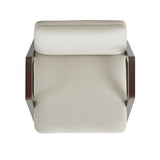 Stella Dining Armchair in Cream by Manhattan Comfort at Eve Furniture