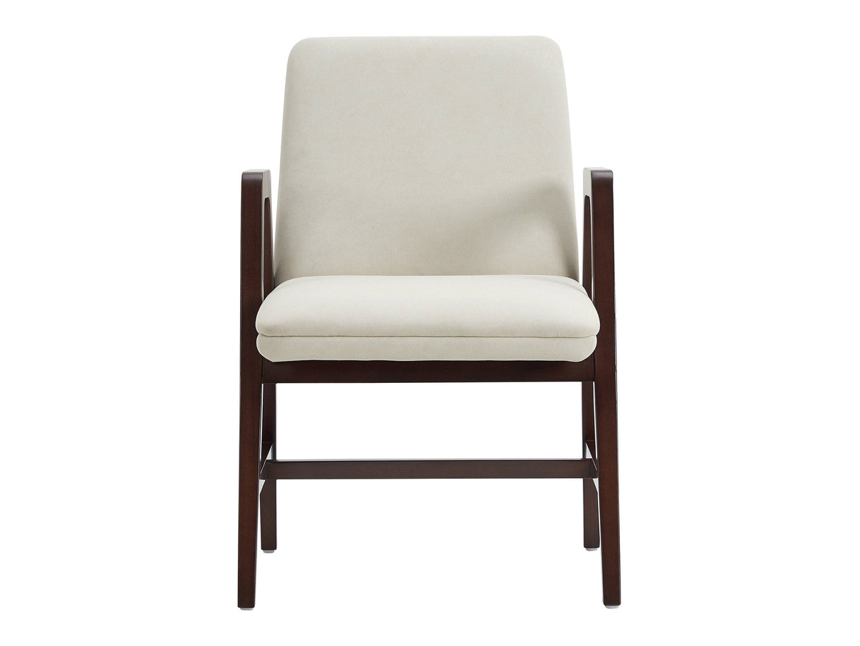 Stella Dining Armchair in Cream by Manhattan Comfort at Eve Furniture
