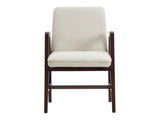 Stella Dining Armchair in Cream by Manhattan Comfort at Eve Furniture