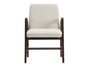 Stella Dining Armchair in Cream by Manhattan Comfort at Eve Furniture