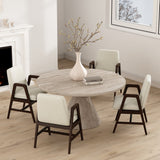 Stella Dining Armchair in Cream (set of 4) by Manhattan Comfort at Eve Furniture
