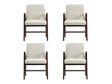 Stella Dining Armchair in Cream (set of 4) by Manhattan Comfort at Eve Furniture