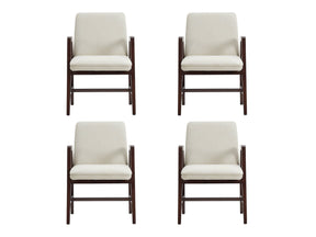 Stella Dining Armchair in Cream (set of 4) by Manhattan Comfort at Eve Furniture