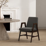 Stella Dining Armchair in Graphite by Manhattan Comfort at Eve Furniture