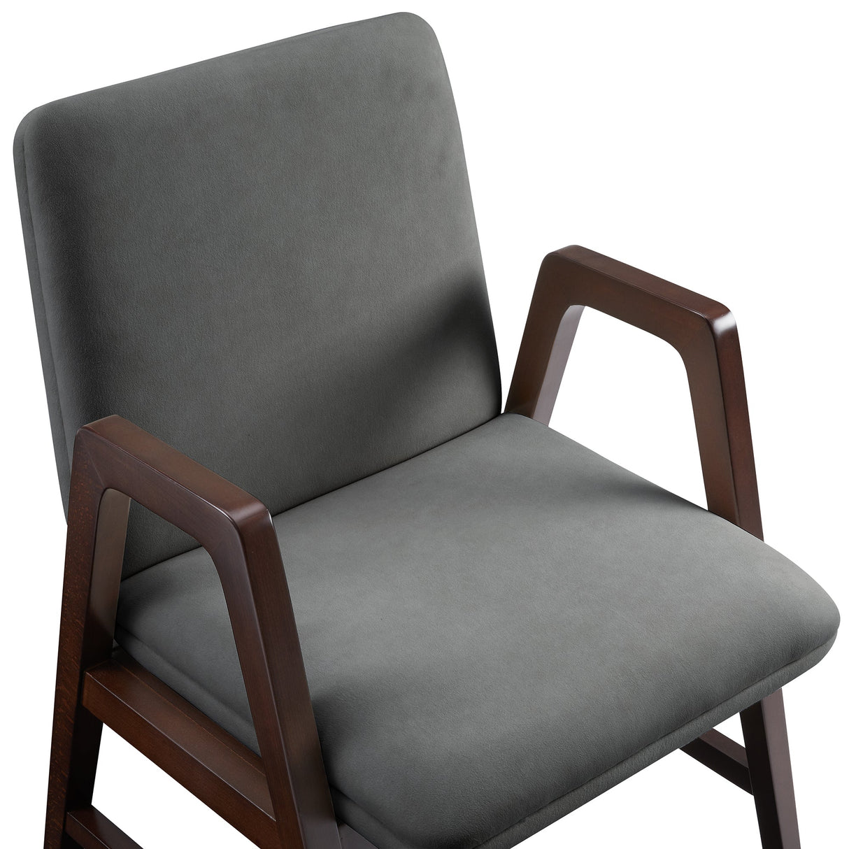 Stella Dining Armchair in Graphite by Manhattan Comfort at Eve Furniture