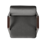 Stella Dining Armchair in Graphite by Manhattan Comfort at Eve Furniture