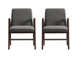 Stella Dining Armchair in Graphite (set of 2) by Manhattan Comfort at Eve Furniture