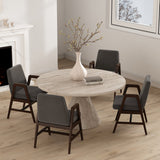 Stella Dining Armchair in Graphite (set of 4) by Manhattan Comfort at Eve Furniture