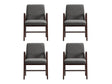 Stella Dining Armchair in Graphite (set of 4) by Manhattan Comfort at Eve Furniture