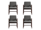 Stella Dining Armchair in Graphite (set of 4) by Manhattan Comfort at Eve Furniture