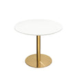 Stella Gloss White/Brushed Gold Bar Table by Diamond Sofa at Eve Furniture