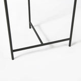 Stella Gray Round Marble Top W/Black Base Accent Table by Mercana at Eve Furniture