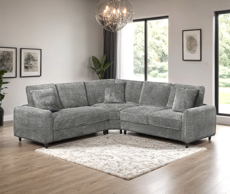 Stella Gray Sectional by Happy Homes at Eve Furniture