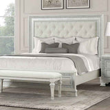 Stella Mia Creamy White 5-Piece Queen Bedroom Set by Furniture of America at Eve Furniture