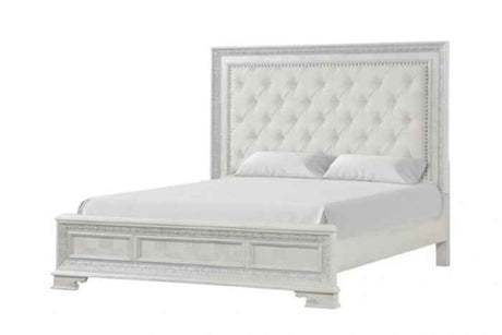 Stella Mia Creamy White 5-Piece Queen Bedroom Set by Furniture of America at Eve Furniture