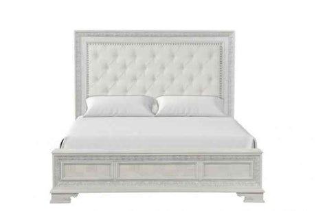 Stella Mia Creamy White 5-Piece Queen Bedroom Set by Furniture of America at Eve Furniture