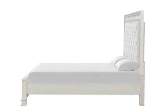 Stella Mia Creamy White 5-Piece Queen Bedroom Set by Furniture of America at Eve Furniture