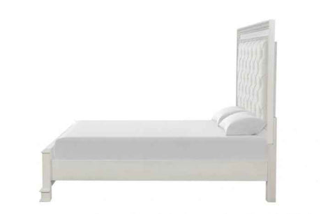 Stella Mia Creamy White 5-Piece Queen Bedroom Set by Furniture of America at Eve Furniture