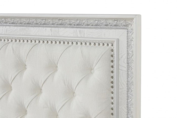 Stella Mia Creamy White 5-Piece Queen Bedroom Set by Furniture of America at Eve Furniture