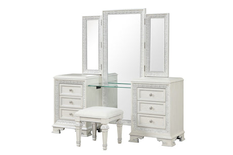 Stella Mia Creamy White Vanity by Furniture of America at Eve Furniture