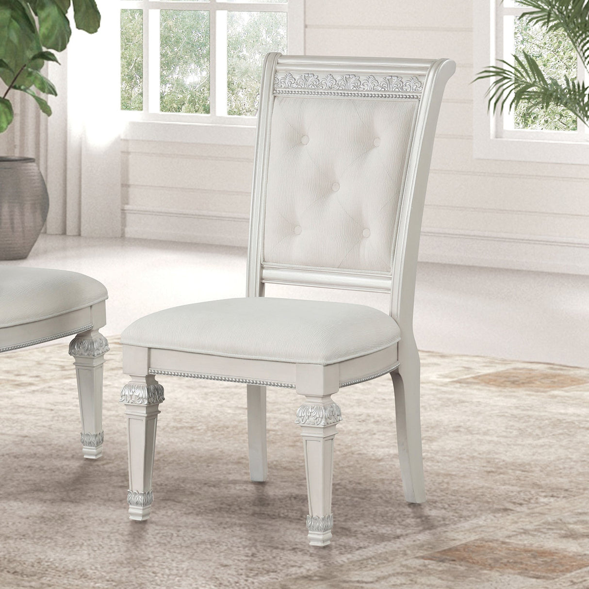 Stella Mia Ivory 7 Piece Dining Set by Furniture of America at Eve Furniture