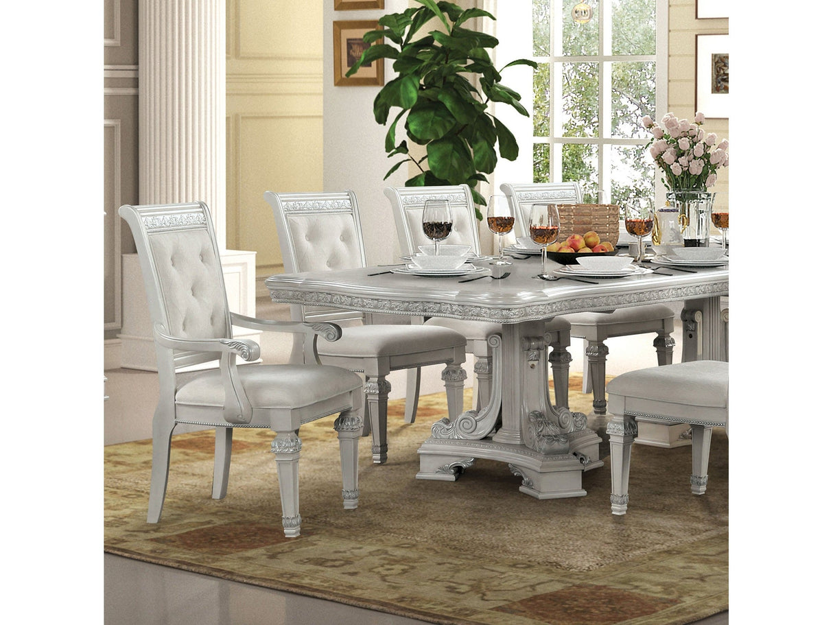 Stella Mia Ivory 7 Piece Dining Set by Furniture of America at Eve Furniture