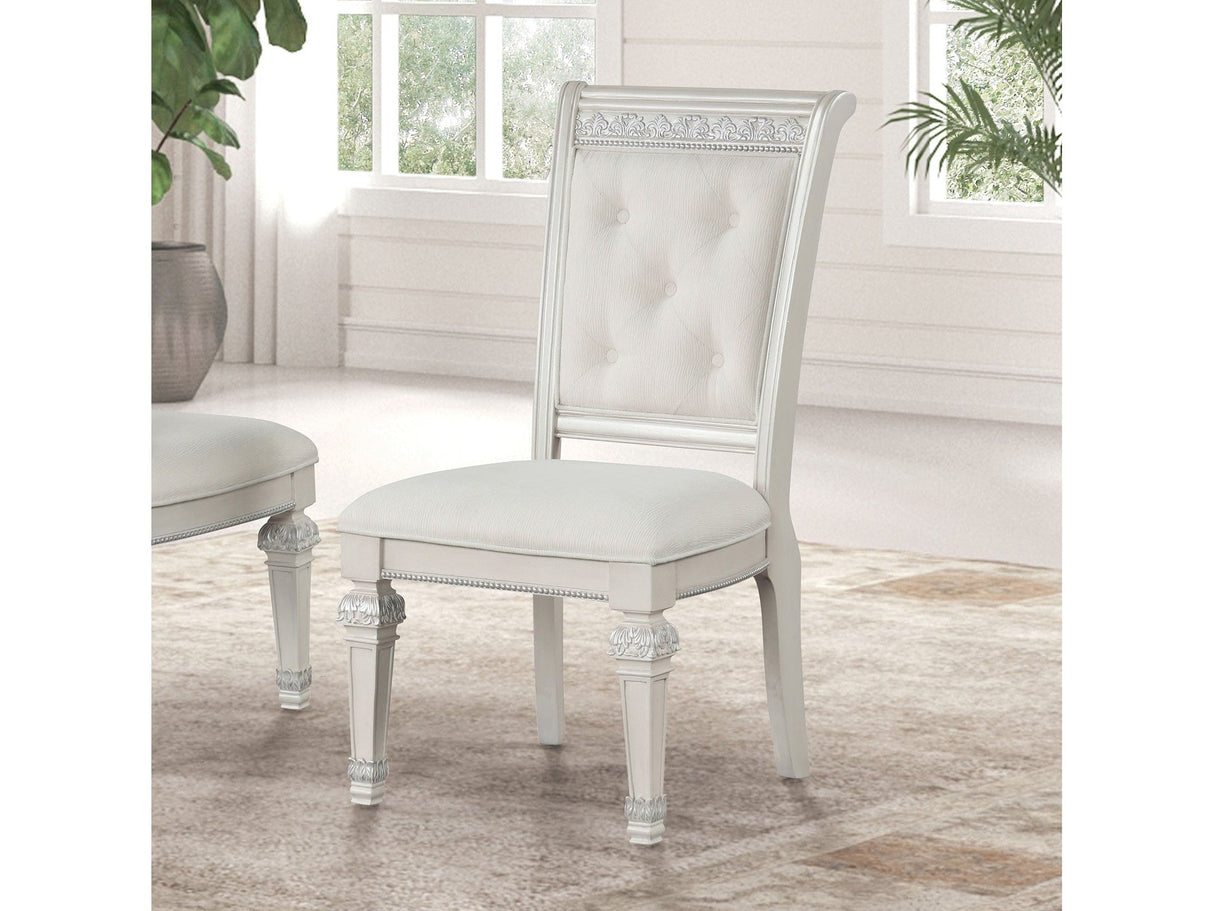 Stella Mia Ivory Chair (Set of 2) by Furniture of America at Eve Furniture