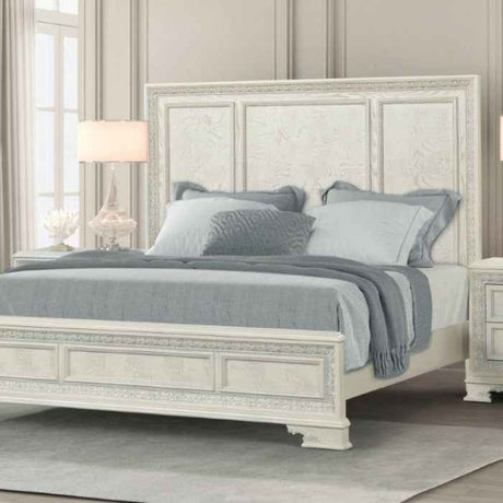 Stella Mia Traditional Creamy White 4-Piece Queen Bedroom Set by Furniture of America at Eve Furniture