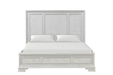 Stella Mia Traditional Creamy White 4-Piece Queen Bedroom Set by Furniture of America at Eve Furniture