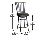 Stellan 24″ Counter Stool, Swivel by Steve Silver at Eve Furniture