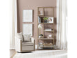 Stellar White/Gold Etagere by Crestview at Eve Furniture