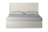 Stelsie White King Panel Bed by Ashley at Eve Furniture