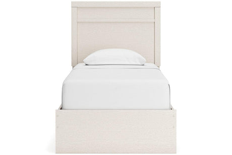 Stelsie White Twin Panel Bed by Ashley at Eve Furniture