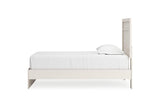 Stelsie White Twin Panel Bed by Ashley at Eve Furniture